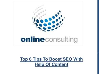 Top 6 Tips To Boost SEO With Help Of Content