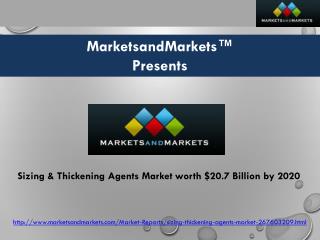Sizing & Thickening Agents Market