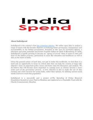 India Spend