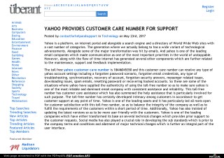 YAHOO PROVIDES CUSTOMER CARE NUMBER FOR SUPPORT