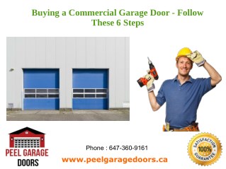 Buying a Commercial Garage Door - Follow These 6 Steps