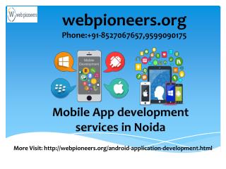 Mobile App development Company in Noida