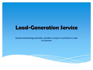 Lead generation economic development