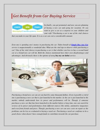 Get Benefit from Car Buying Service