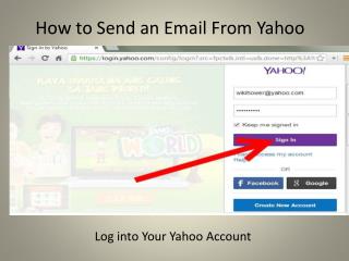 How to Send An Email From Yahoo?