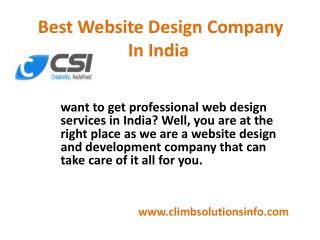 Best Website Design Company In India