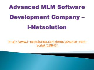 Advanced MLM Software Development, MLM Software Services, MLM Software Development Company