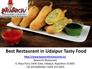 Best Restaurant in Udaipur Tasty Food