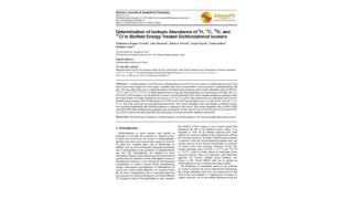 Determination of Isotopic Abundance of 2H, 13C, 18O, and 37Cl in Biofield Energy Treated Dichlorophenol Isomers