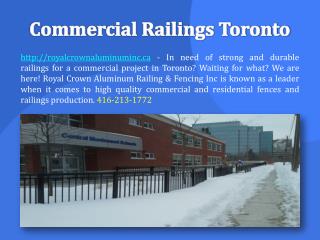 Commercial Railings Toronto