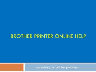 Brother Printers Technical Support