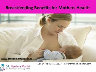 Breastfeeding Benefits for Mothers Health