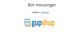 Bot Builder Platform | Build Chatbots - Gupshup.io