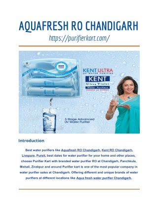 Call us-9779361208 Aqua fresh Chandigarh