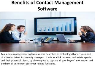 Benefits of Contact Management Software