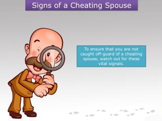 Signs of a Cheating Spouse
