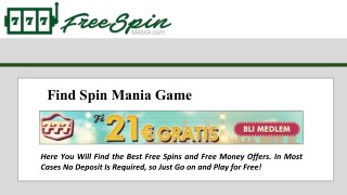 Bet365 Free Slots - Free Spin Mania