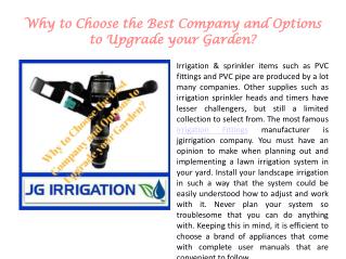 garden irrigation