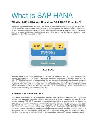 SAP HANA Training in Delhi