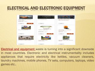 Electrical and Electronic Equipment