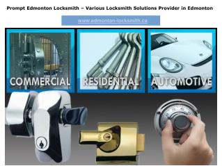 Affordable Locksmith Services In Edmonton