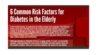 6 Common Risk Factors for Diabetes in the Elderly