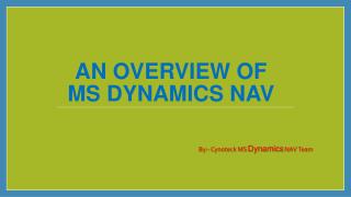 Microsoft Dynamics NAV