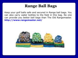 Range Golf Balls