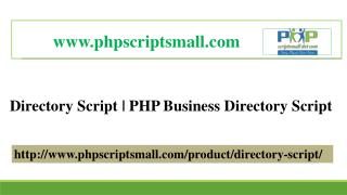 Directory Script |PHP Business Directory Script