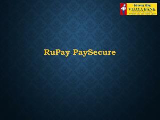 RuPay PaySecure