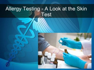 Allergy Testing - A Look at the Skin Test
