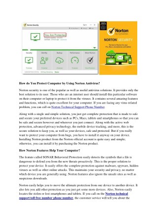 How do You Protect Computer by Using Norton Antivirus