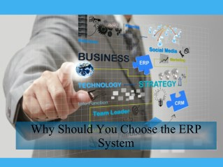 Why Should You Choose the ERP System