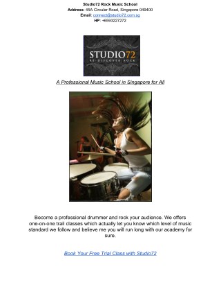 Professional Rock Music School For You