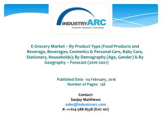 E-Grocery Market Expected to Provide Tremendous Growth Potential for Reusable Packaging