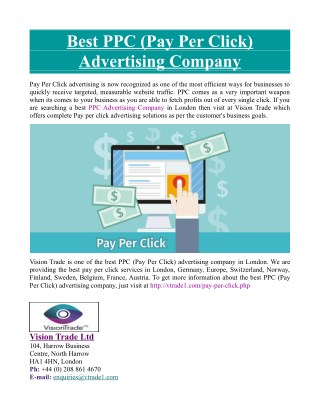 Best PPC (Pay Per Click) Advertising Company