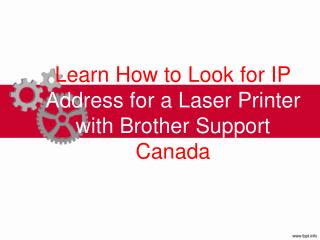 Learn How to Look for IP Address for a Laser Printer with Brother Support Canada