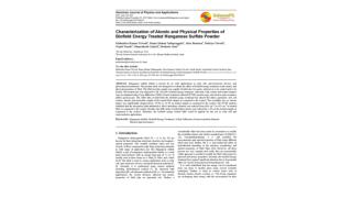 Characterization of Atomic and Physical Properties of Biofield Energy Treated Manganese Sulfide Powder