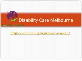 Disability Care Melbourne