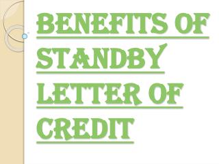 Meaning of Standby Letter of Credit