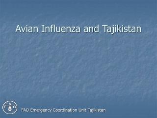 Avian Influenza and Tajikistan