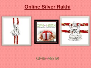 Buy Silver Rakhi Online