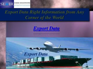 Export Data Right Information from Any Corner of the World