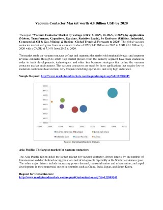 Vacuum Contactor Market worth 4.8 Billion USD by 2020