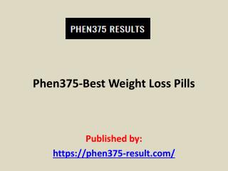 Phen375-Best Weight Loss Pills
