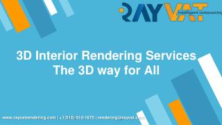 3D Interior Rendering Services: The 3D way for All