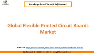 Global Flexible Printed Circuit Boards Market Growth and market Share