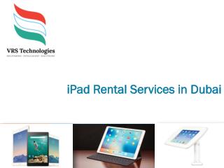 iPad Rental Dubai-VRS Technologies