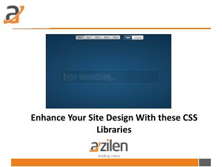 Enhance Your Site Design With these CSS Libraries