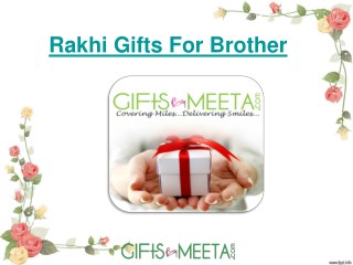Rakhi Gifts For Brother